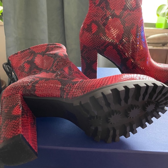 Stuart Weitzman, Ruby Red, Benita Luigi Booties - Picture 2 of 3